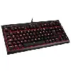 corsair k63 compact gaming tastatur, mx - red, rote led - schwarz