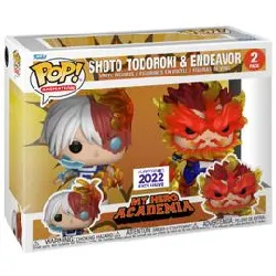 figurine funko! pop - my hero academia - shoto todoroki & endeavor - pack (64993)