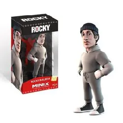 figurine minix 12 cm - rocky - rocky balboa en tenue d'entrainement