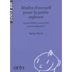 livre 1001 bb 086 - mode d'accueil pour les enfants de 2 à 3 ans