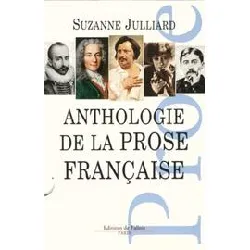 livre anthologie de la prose française