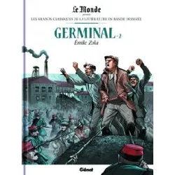 livre bd germinal - tome 2 - les grands classiques de la literrature en bande dessinée