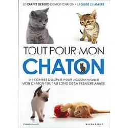 livre coffret tout pour mon chaton