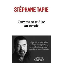 livre comment te dire au revoir