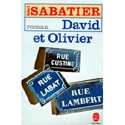 livre david et olivier