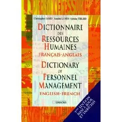 livre dictionnaire des ressources humaines : dictionnary of personnel management - 2ème édition