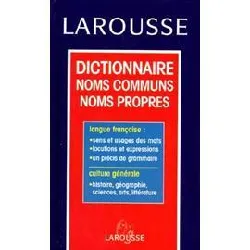 livre dictionnaire noms communs noms propres. precis de grammaire