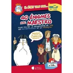 livre hello maestro ! 40 énigmes avec maestro cm2 - 6e