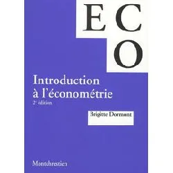 livre introduction à l'économétrie - 2ème édition