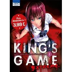 livre king's game extrême t01 à prix découverte