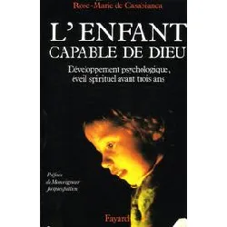 livre l'enfant capable de dieu