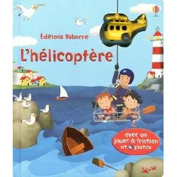 livre l'hélicoptère - avec un jouet à friction et 4 pistes