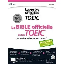 livre la bible officielle du test toeic - le meilleur tout - en - un pour réussir ! (4 cd audio)