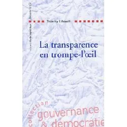 livre la transparence en trompe - l'oeil