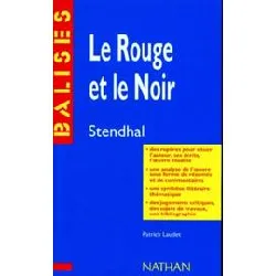 livre le rouge et le noir, stendhal