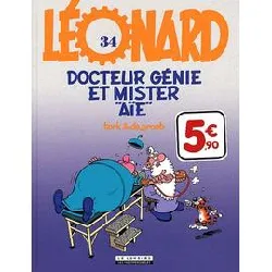 livre léonard tome 34 - docteur génie et mister aïe