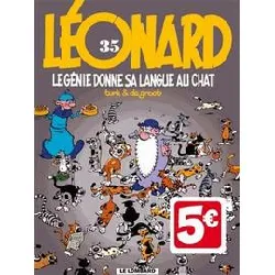 livre léonard tome 35 - le génie donne sa langue au chat