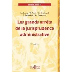 livre les grands arrêts de la jurisprudence administrative 24ed