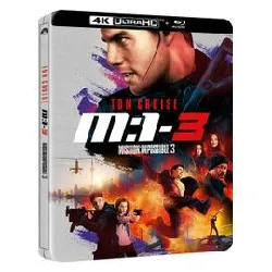 livre mission impossible 3 édition limitée steelbook blu - ray 4k ultra hd