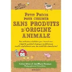 livre petit précis pour cuisiner sans produits d'origine animale