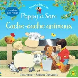 livre poppy et sam - cache - cache animaux - les contes de la ferme