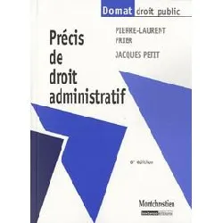 livre précis de droit administratif