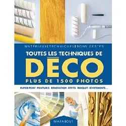 livre toutes les techniques de déco