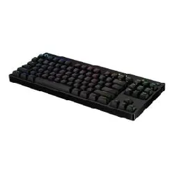 logitech clavier de jeu mécanique g pro - clavier - backlit - usb - international us - commutateur : gx blue clicky - noir