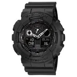 montre casio noir  g-shock ga-100