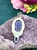 pendentif lapis lazuli et pierre bleue  argent 925 millième (22 ct) 15,88g