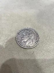 pièce 5 francs 1868 napoléon iii argent 900 millième 24,87g