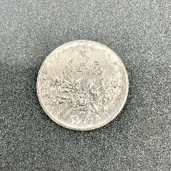 pièce 5 francs semeuse 1960  argent 835 millième 11,98