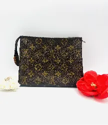 pochette de toilette louis vuitton en toile