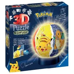 puzzle puzzle 3d ball 72 p illuminé - pokémon