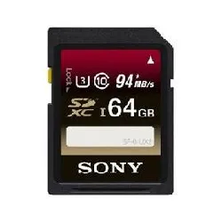 sony sf - 64ux2 - carte mémoire flash - 64 go - uhs class 3 / class10 - sdxc uhs - i