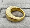 swarovski bague doré ornée de strass t58