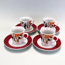 tasses et soucoupe « maxim 's de paris », illustration sem