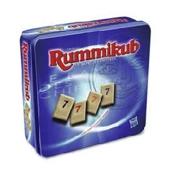 traditional rummikub in a tin