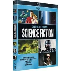 blu-ray collection 5 films science - fiction : la planète interdite + 2001 : l'odyssée de l'espace + soleil vert + terminator + ro