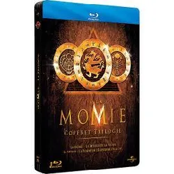 blu-ray la momie - coffret trilogie : la momie + le retour de la momie + la momie - la tombe de l'empereur dragon - pack collector