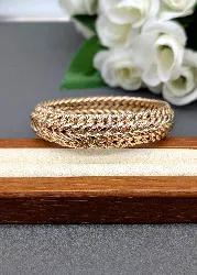 bracelet maille américaine or 750 millième (18 ct) 25,81g