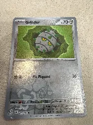 carte pokemon grindur 127/182 reverse