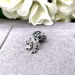 charm pandora étoile et croissant de lune argent 925 millième (22 ct) 2,73g