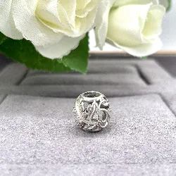 charm pandora feuilles ajourées argent 925 millième (22 ct) 1,68g