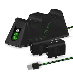 double station de charge pour xbox stealth sx c100x noir