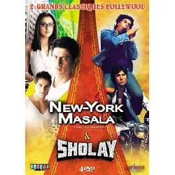 dvd coffret bollywood 3 - new - york masala + sholay