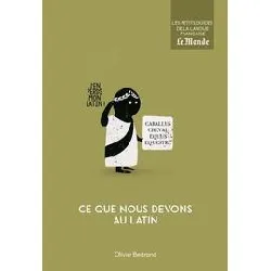 livre ce que nous devons au latin