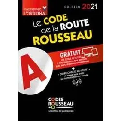 livre code rousseau de la route b 2021