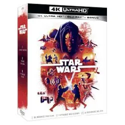 livre coffret star wars épisodes 1 à 3 blu - ray 4k ultra hd