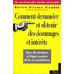 livre comment demander et obtenir des dommages et intérêts